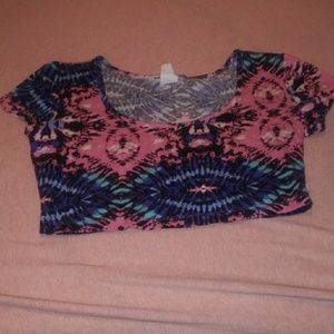 Multi-color crop top